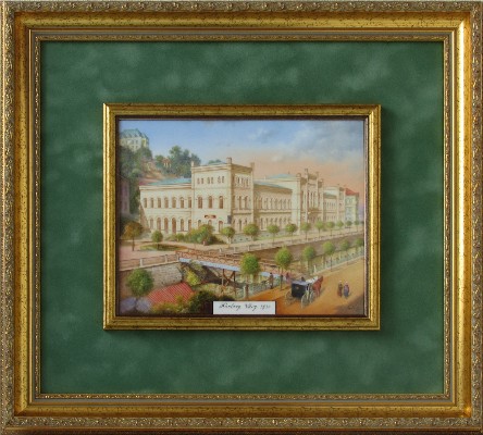 Obraz Karlovy Vary 1890 49x44 (25x20 cm)